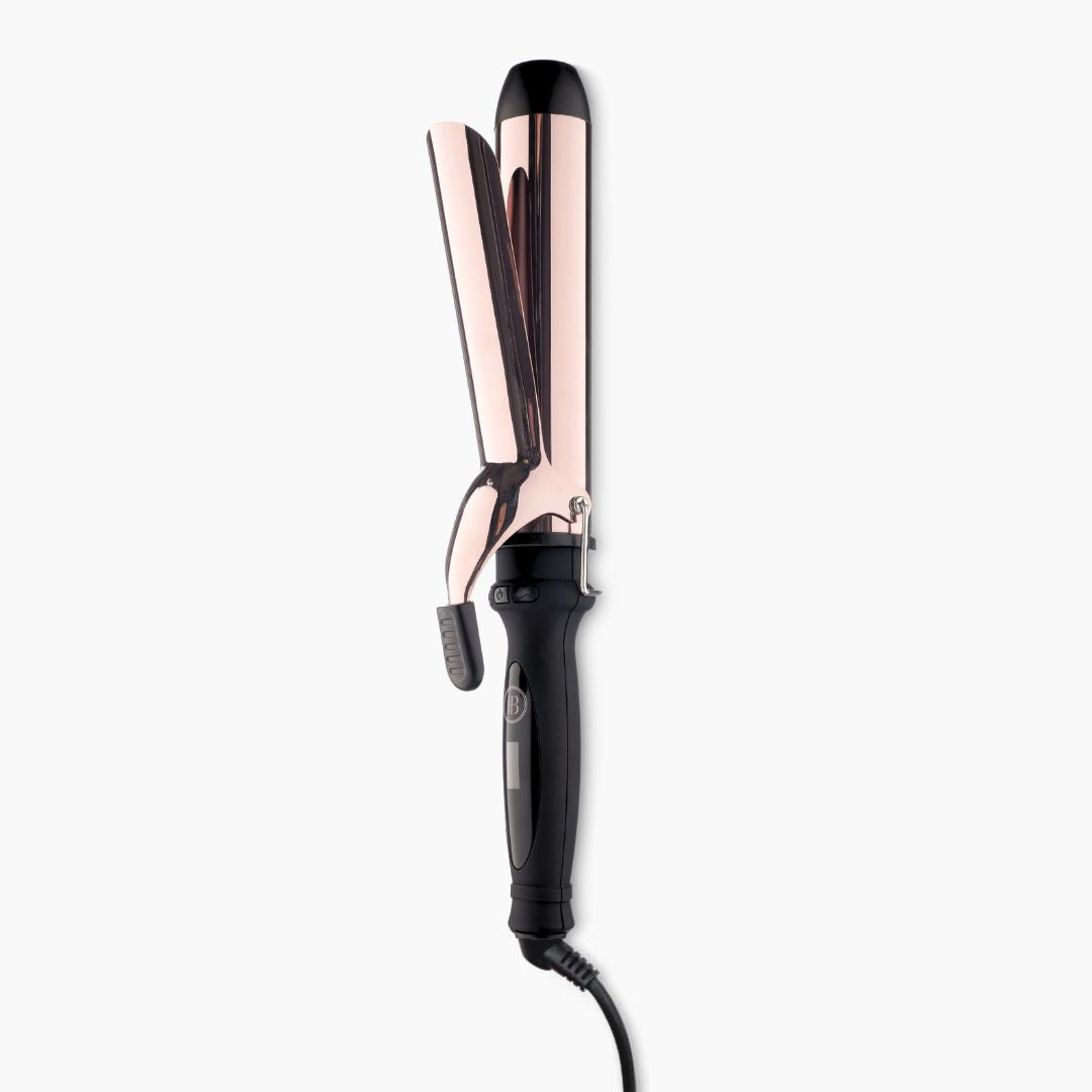 38mm 1.5 Rose Gold Curling Iron with clamp BOMBAY HAIR Pro