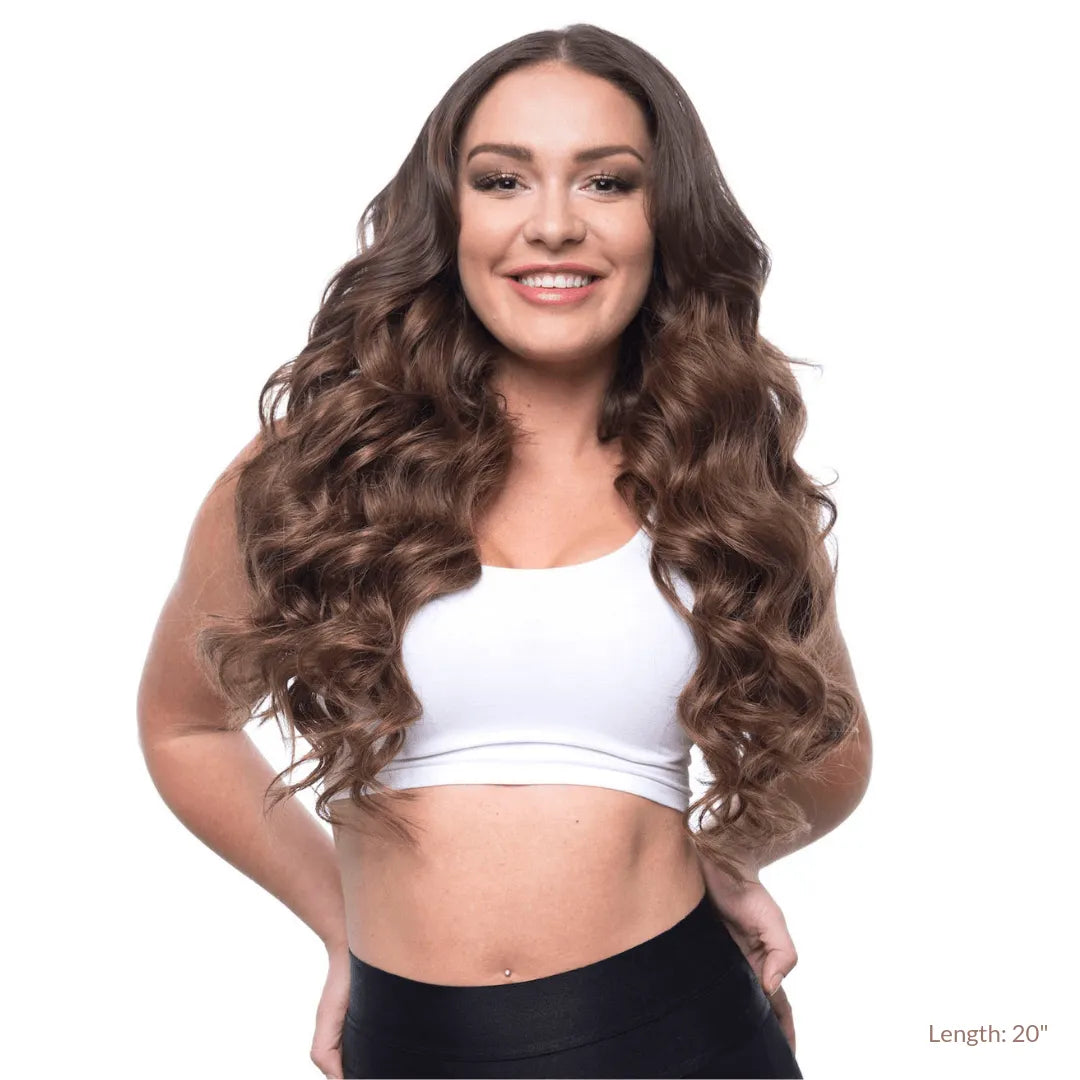 Caramel Brown (4) Seamless Clip-Ins