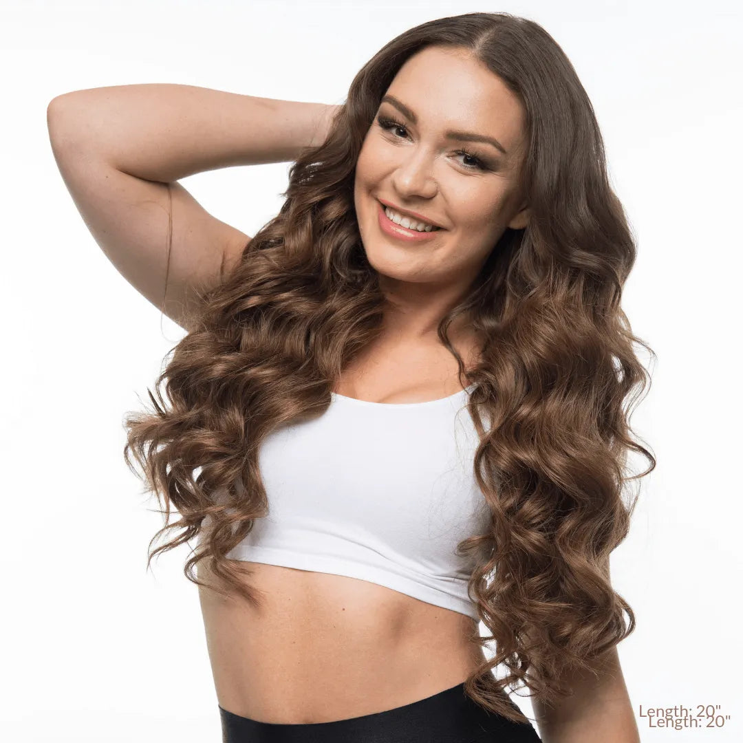 Caramel Brown (4) 18" 190g - Clip-Ins