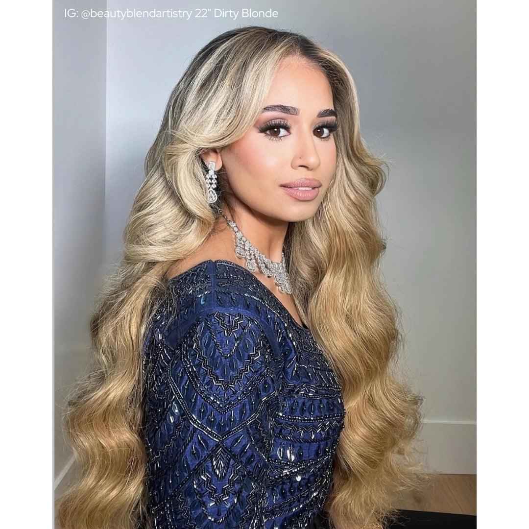 Dirty Blonde (9/19C) 18" 190g - Clip-Ins