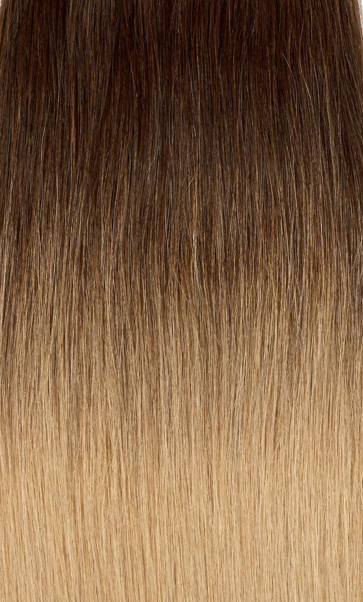 Ombre - Dark Brown (#2) to Ash Brown (#9) Tapes - BOMBAY HAIR