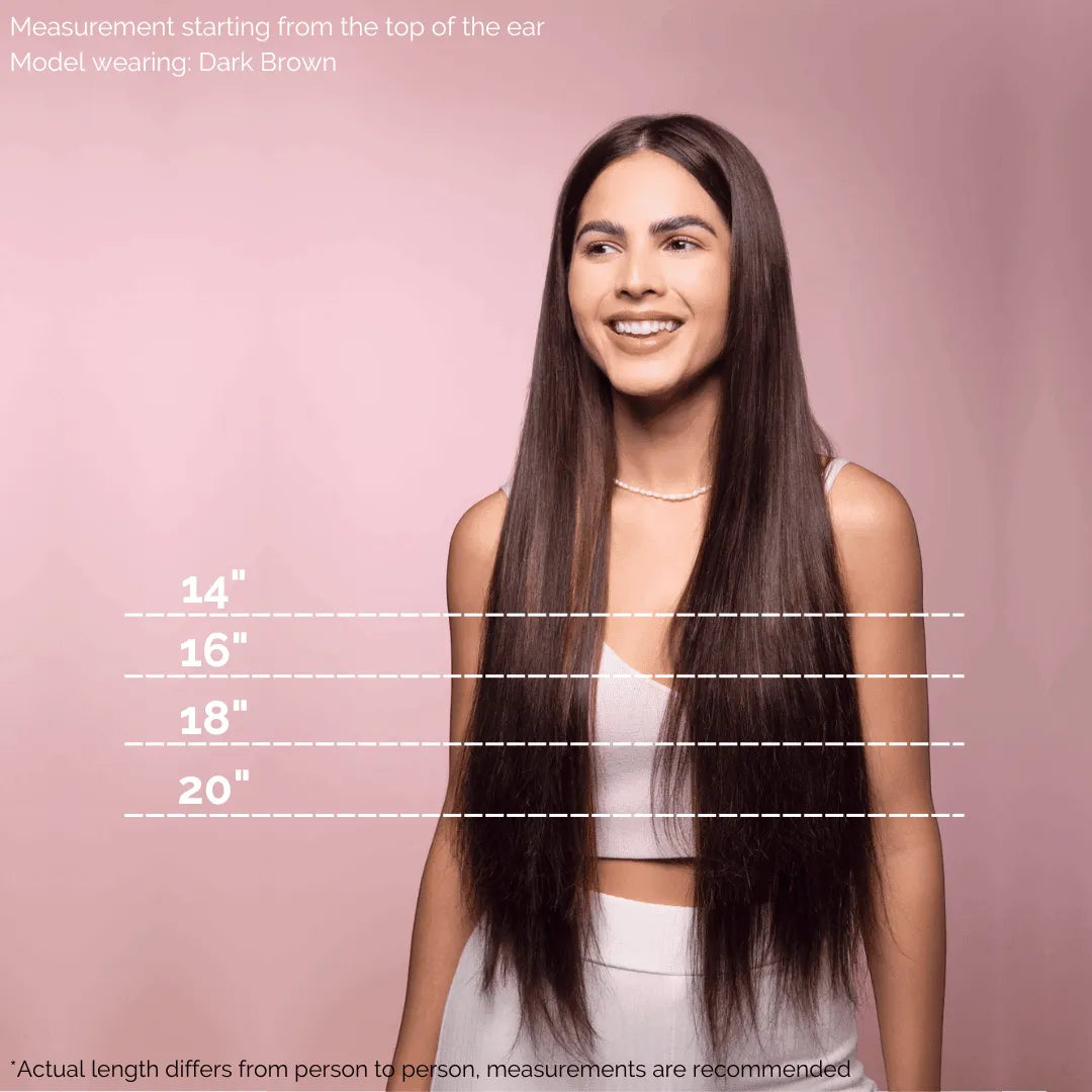 Caramel Brown (4) Seamless Clip-Ins