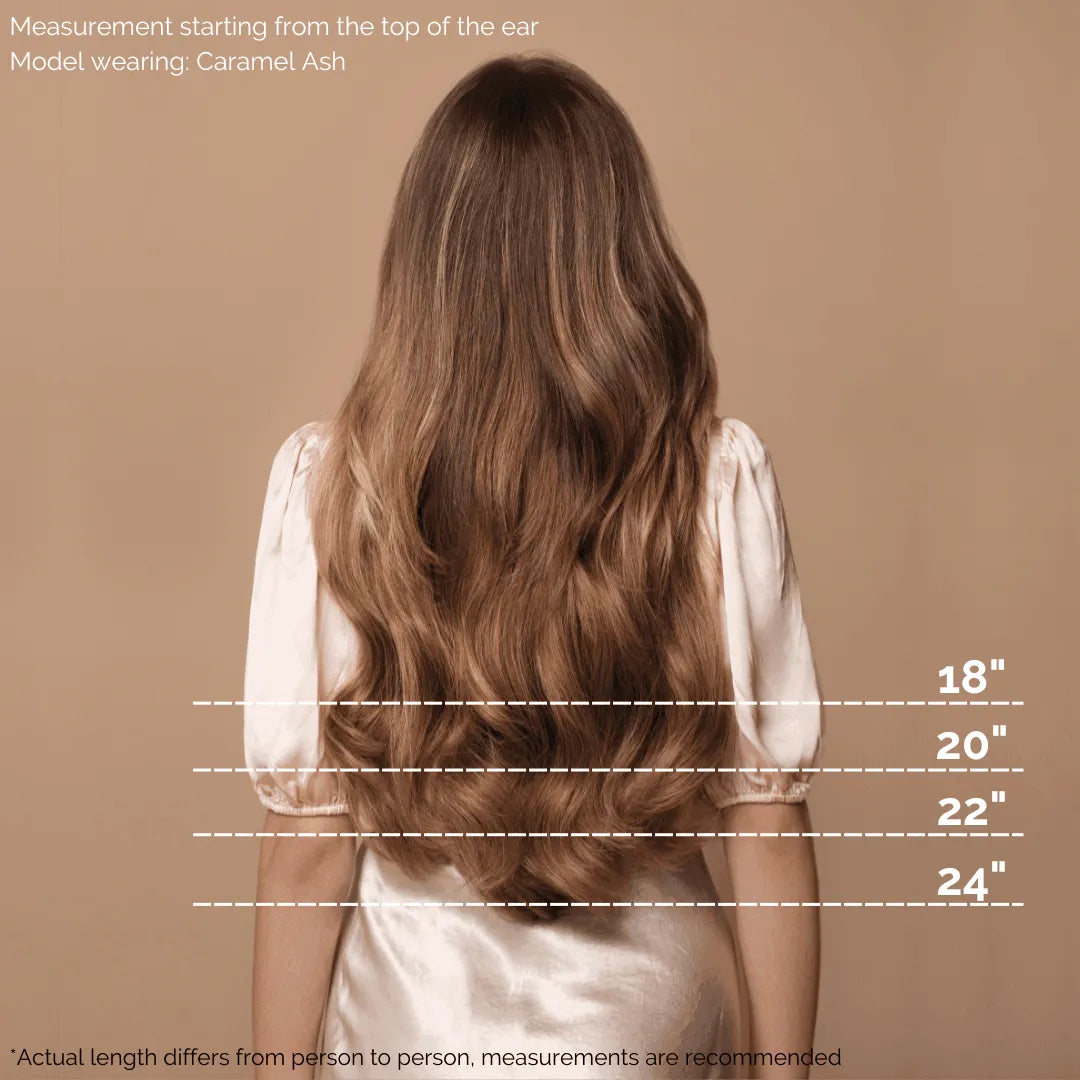Natural Black (1A) 22" 270g - Clip-Ins