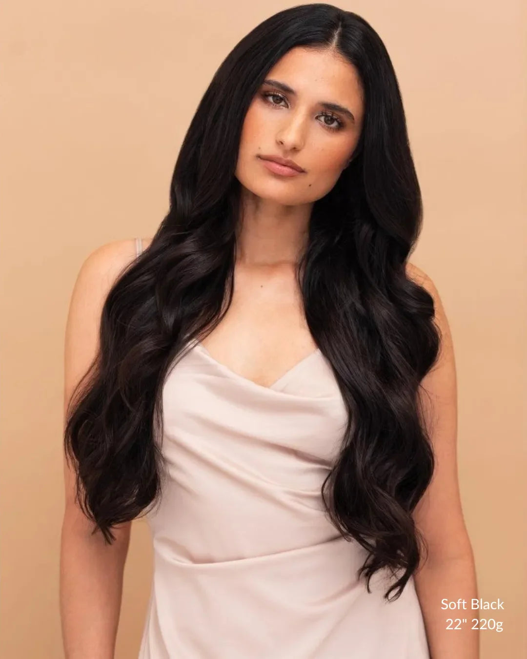 Soft Black (1C) 24" 250g - Clip-Ins