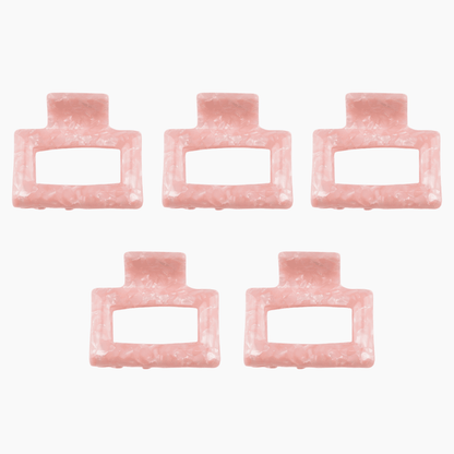 (5 Pack) Small Pink Hair Claw