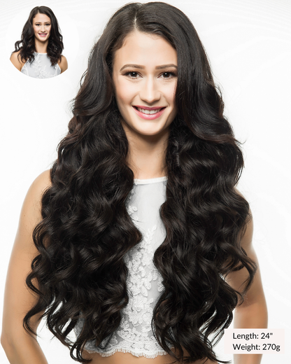 Off Black (1B) Seamless Clip-Ins