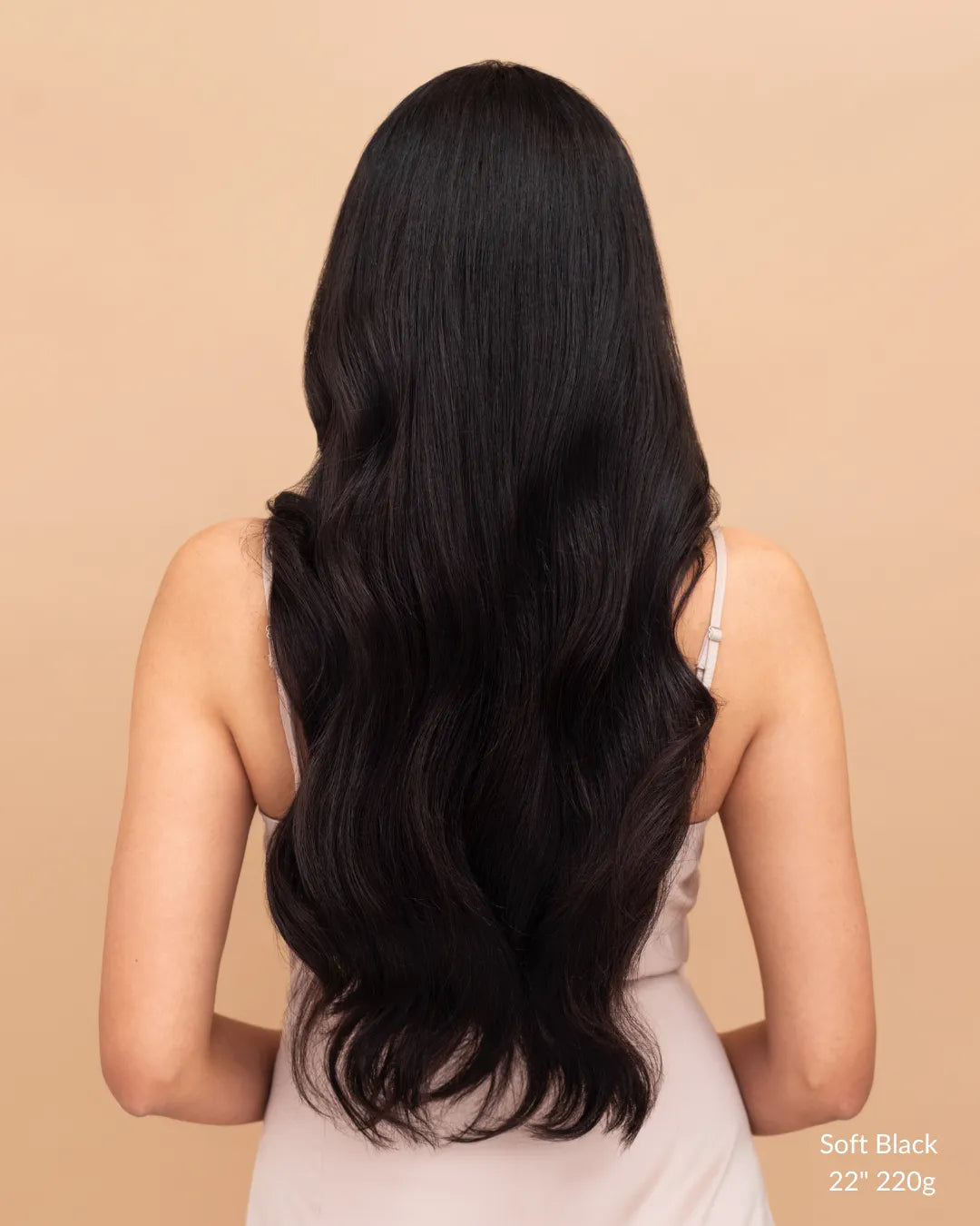 Soft Black (1C) 24" 250g - Clip-Ins