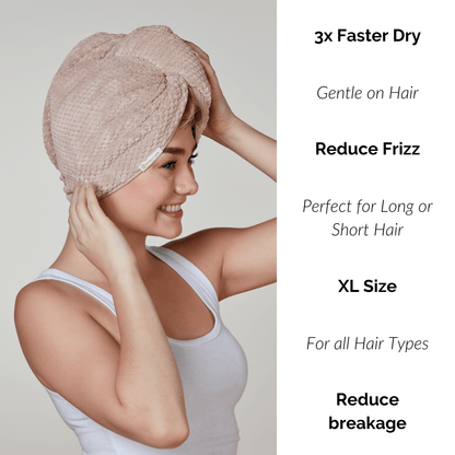 Hair Drying Towel (Sand)