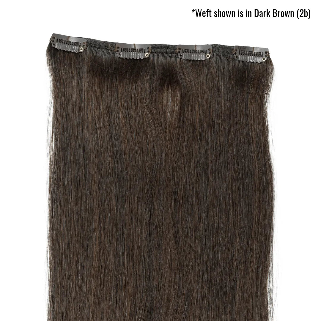 Ash Brown (8) 20" Single Weft - Clip-Ins