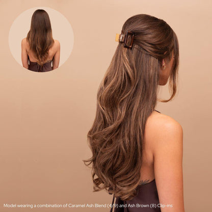 Caramel Ash Blend (4/9) 20" 220g - Clip-Ins