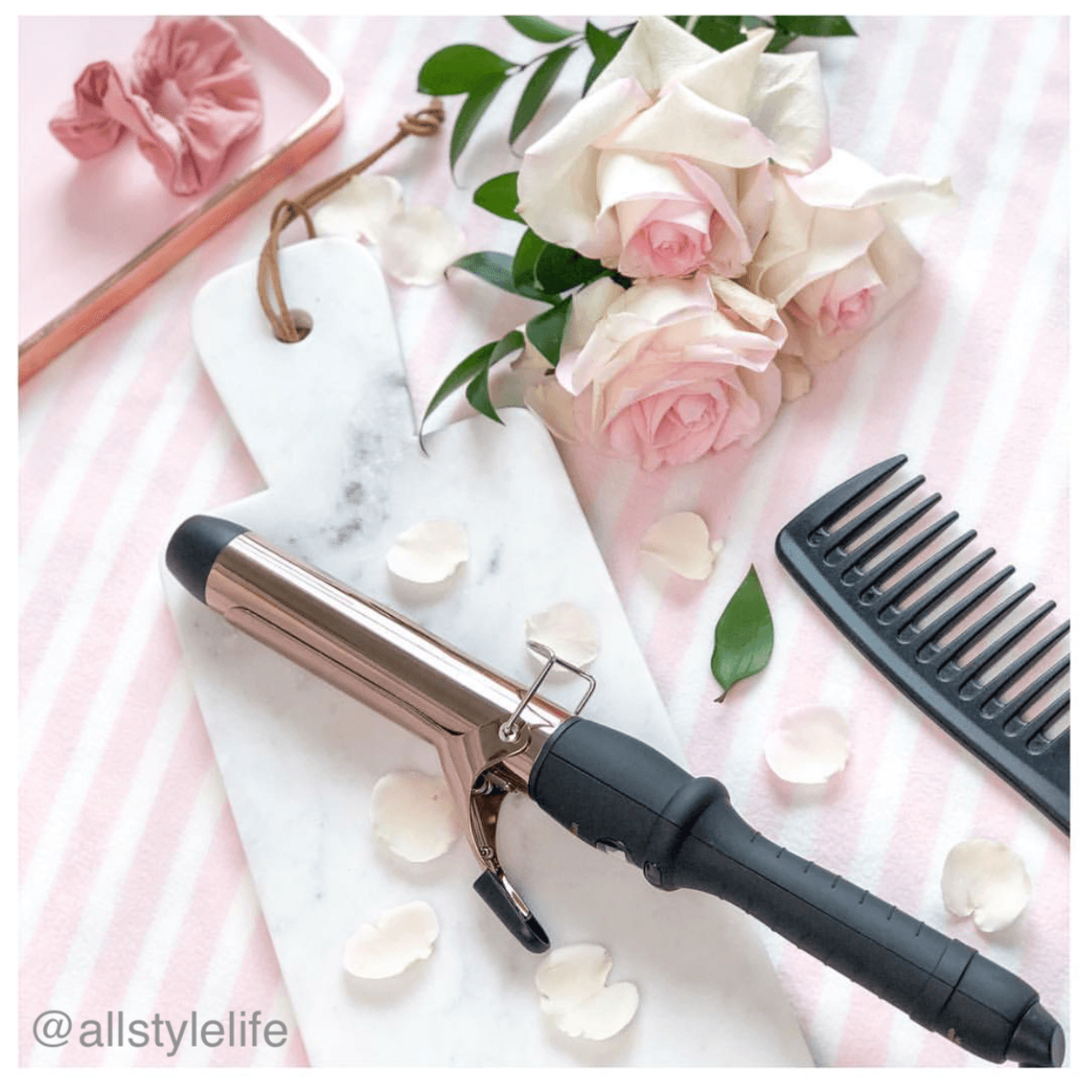 32mm (1.25") Rose Gold Curling Iron (with clamp)