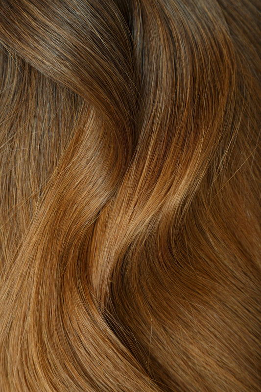 Ombre - Espresso (#1C) to Chestnut Brown (#6C) 20" Keratin Tip