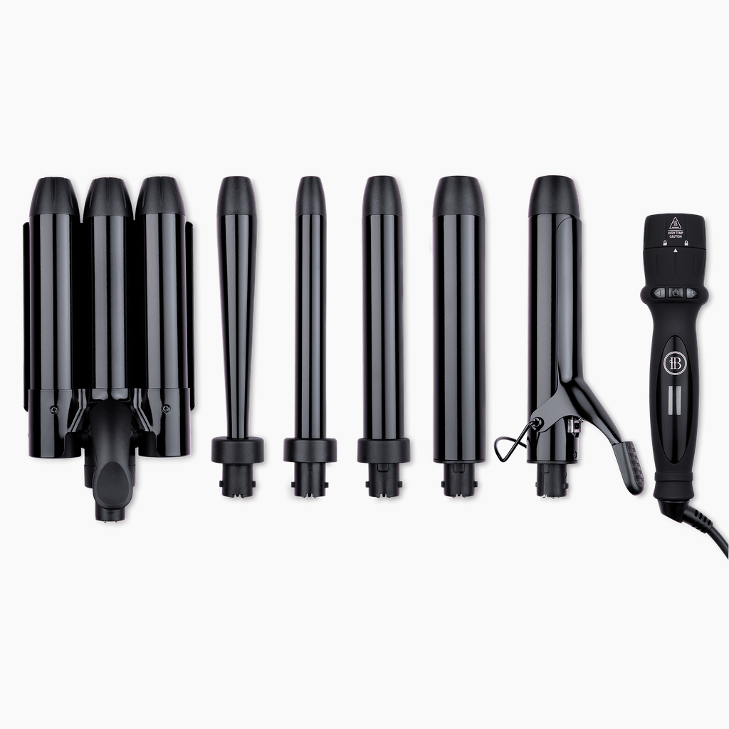 5-in-1 Curling Wand + Hair Waver – BOMBAY HAIR Pro