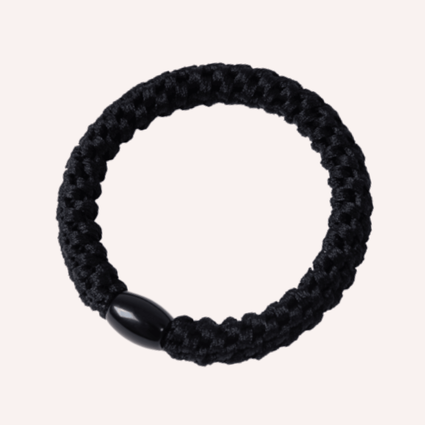 Black No-Tug Hair Ties (5 Ties)