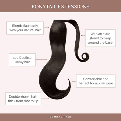 Jet Black (1) Ponytail