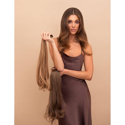 Ash Brown (8) 18" 125g - Clip-Ins