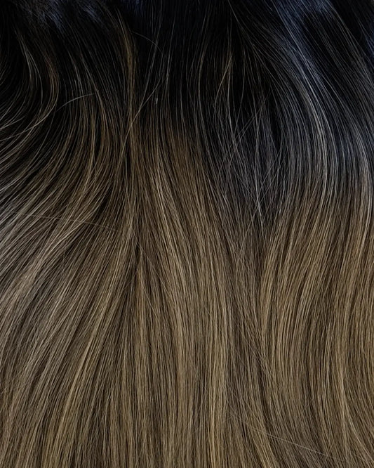 Balayage Off Black (#1B) to Bronde (#15C) 100g Weft - 20”