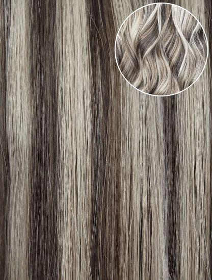 Brown/Blonde Highlights (P5/16) Seamless Clip-Ins