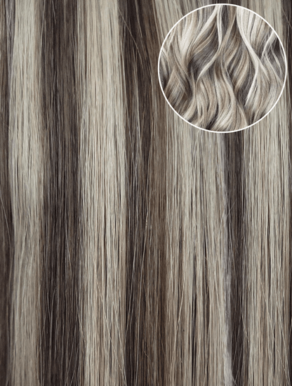 Brown/Blonde Highlights (P5/16) 20" Keratin Tip