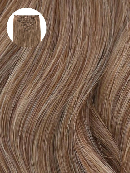 Caramel Ash Blend (4/9) Seamless Clip-Ins