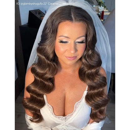 Caramel Brown (4) 24" 250g - Clip-Ins