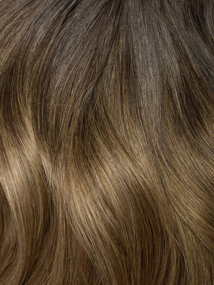 Balayage- Espresso (2) to Ash Brown (5B) 20" 210g - Clip-Ins