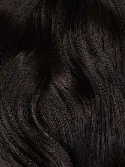 Soft Black (1C) 18" 125g - Clip-Ins