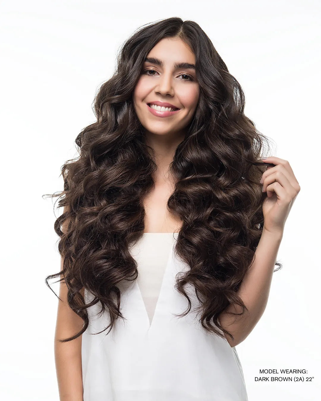 Dark Brown (2A) 20" 160g - Clip-Ins