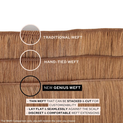 Rooted Espresso (#1C) to White Blonde (#60B) Genius Weft