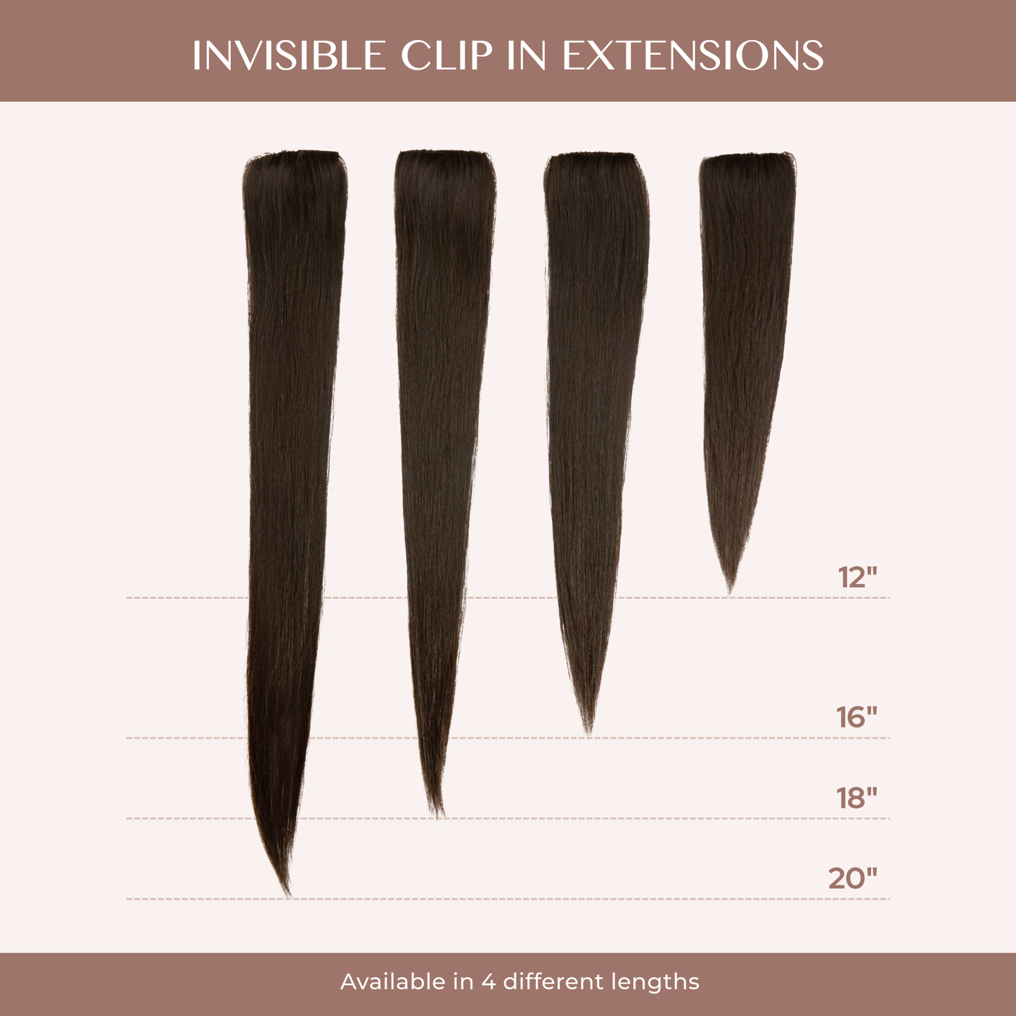 Light Grey (LG) Invisible Clip-ins