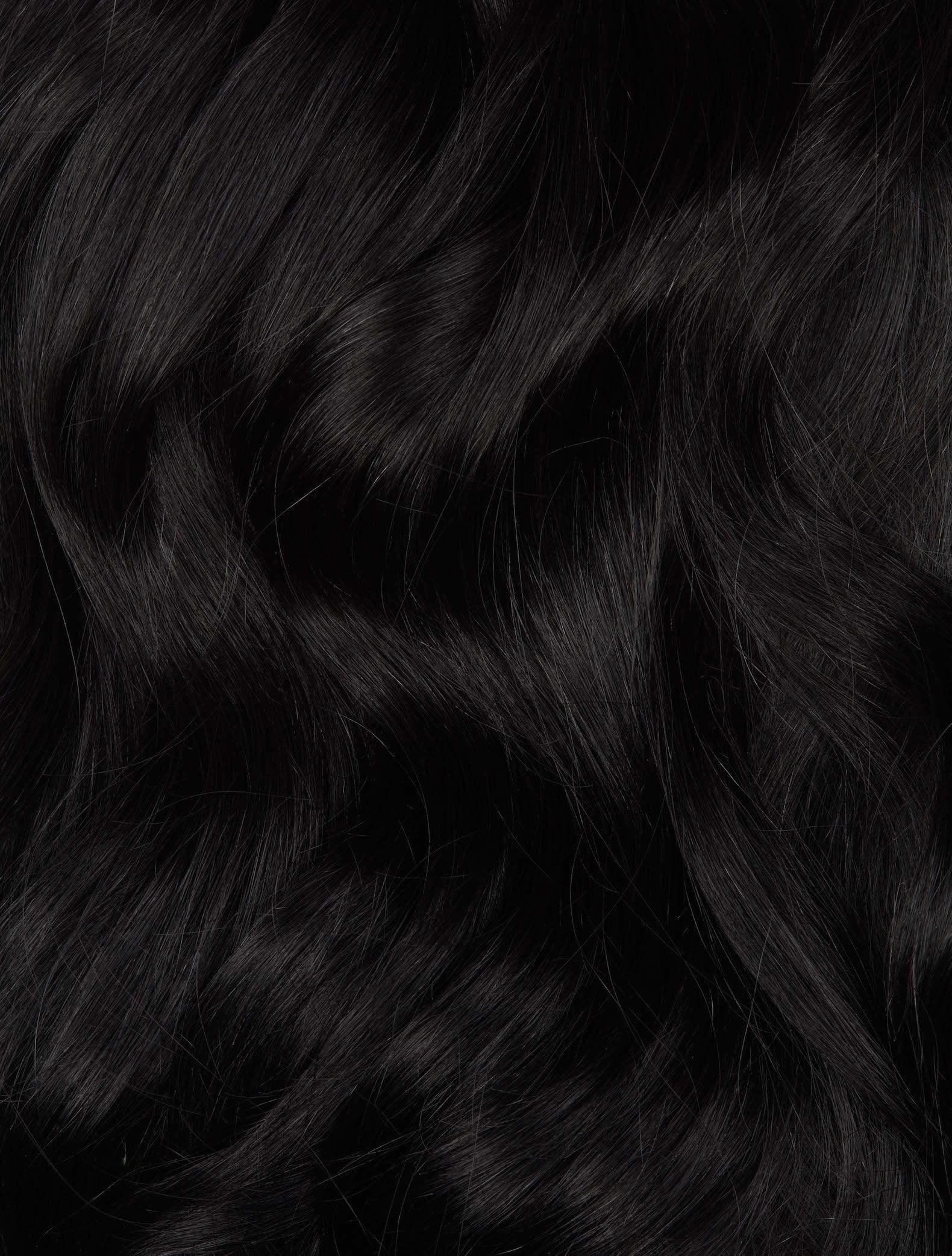 Jet Black (1) 22" 220g - Clip-Ins