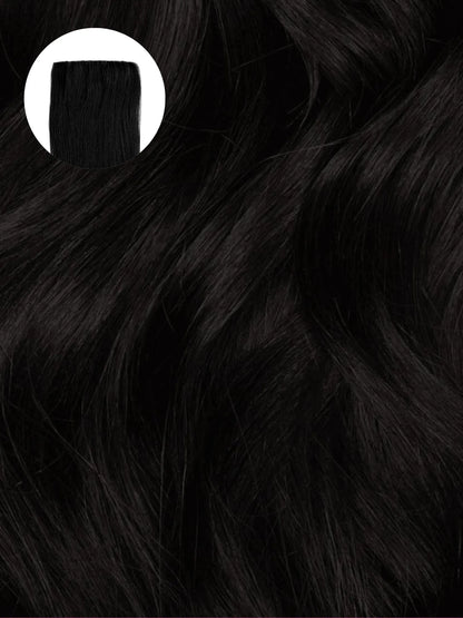 Jet Black (1) Invisible Clip-Ins