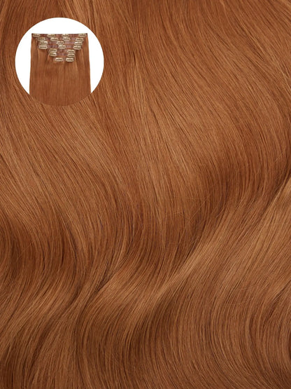 Natural Red (30) 20" 190g Seamless Clip-Ins
