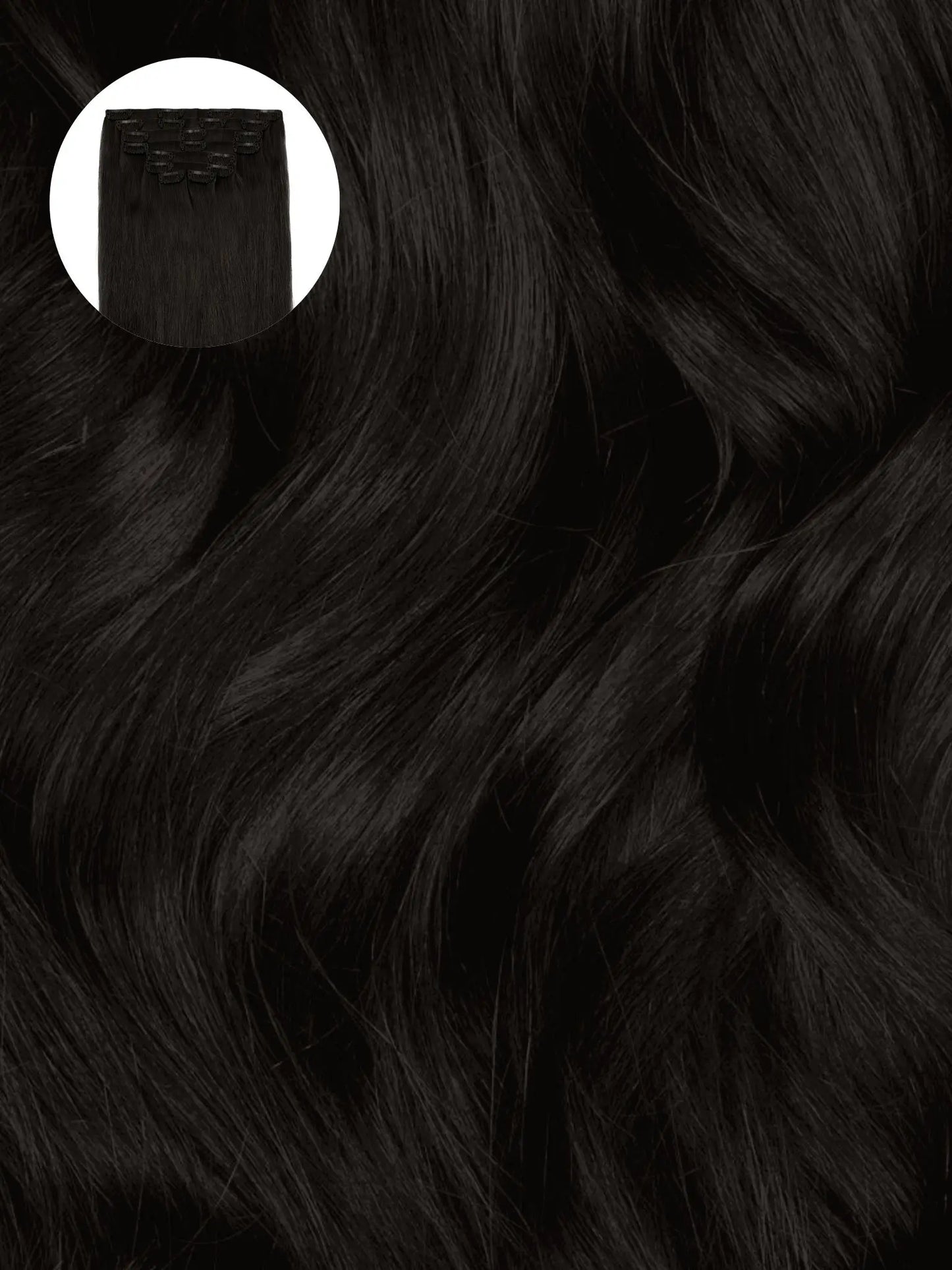 Off Black (1B) Seamless Clip-Ins