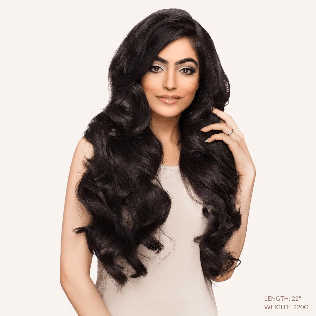 Off Black (1B) 24" 250g - Clip-Ins