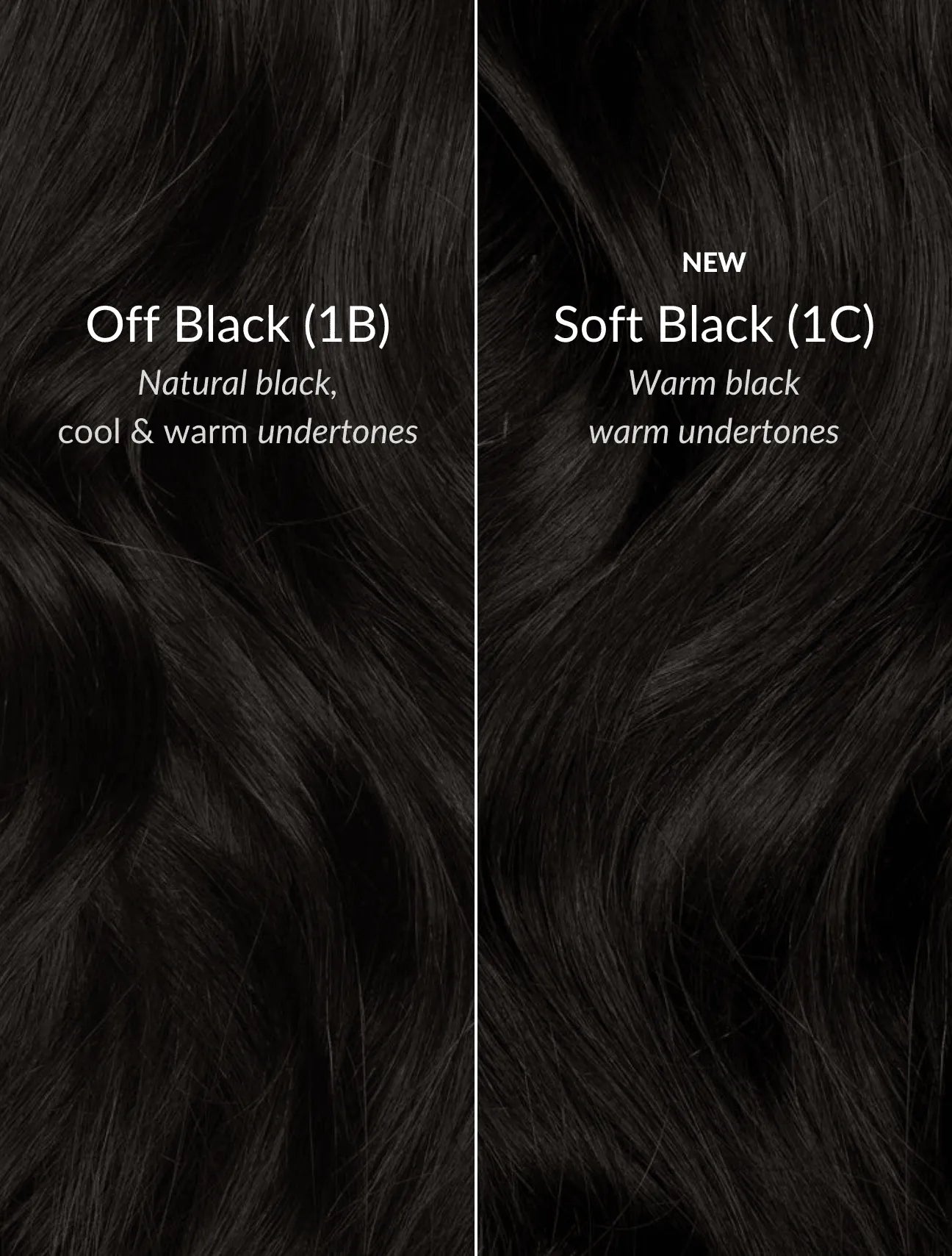 Soft Black (1C) 20" 160g - Clip-Ins