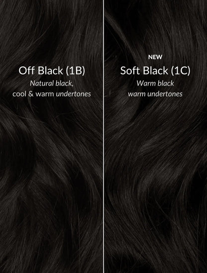 Soft Black (1C) 22" 220g - Clip-Ins