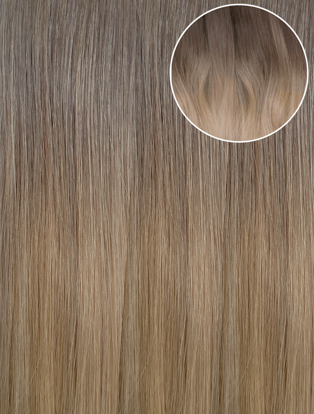 Ombre - Cool Brown to Dirty Blonde (T6/20) Genius Weft 22" 55g