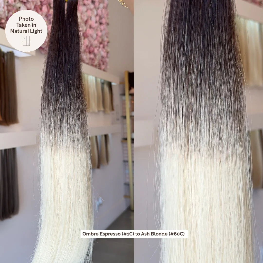 Ombre Espresso (#1C) to Ash Blonde (#60C) Tape (50g) - 20"