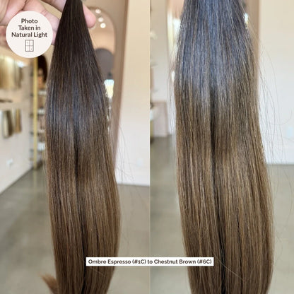 Ombre - Espresso (1C) to Chestnut Brown (6C) Genius Weft