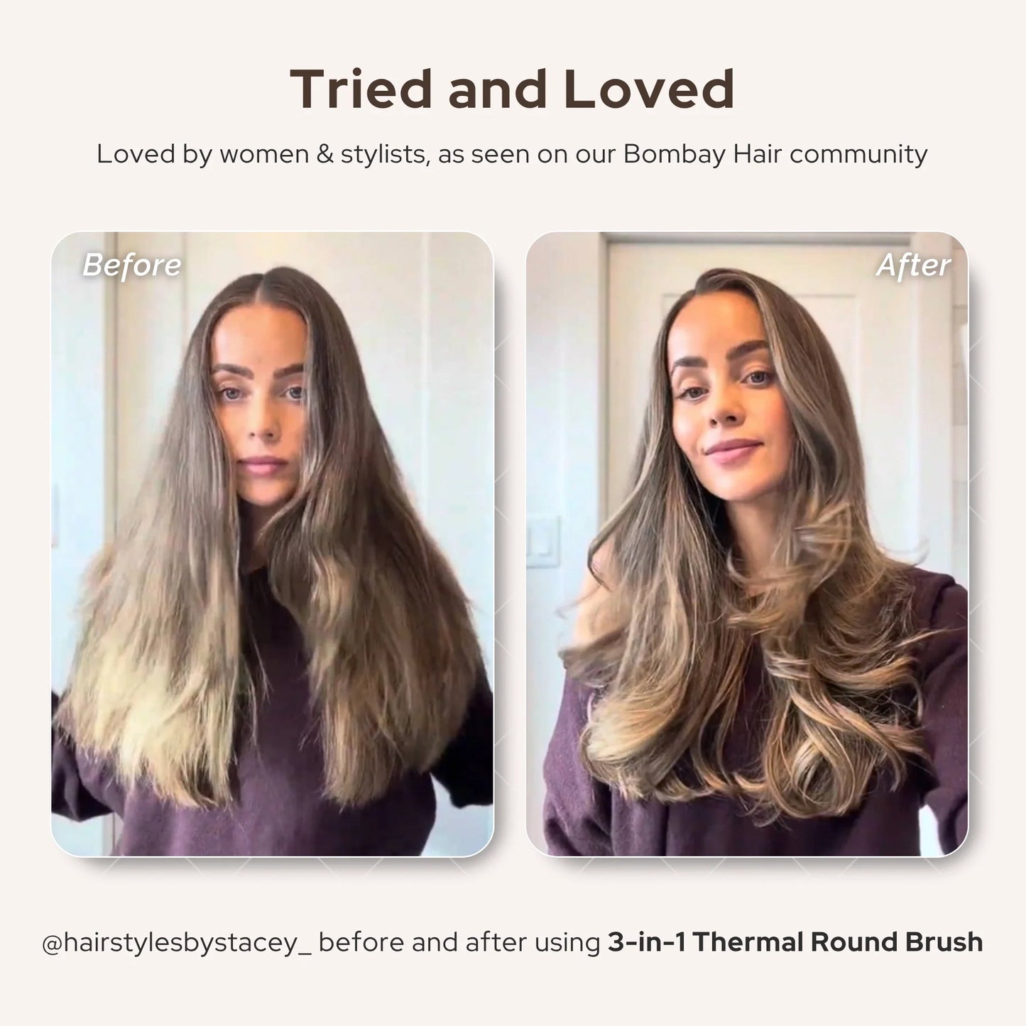 Rose Gold Thermal Round Brush