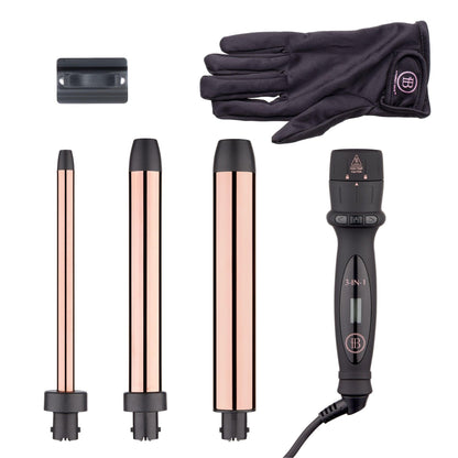 3-in-1 Curling Wand with Extended Barrels