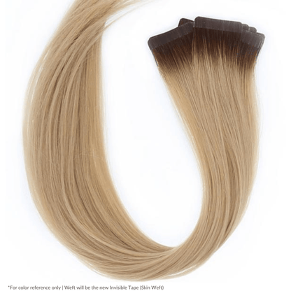 Rooted (Dark Brown #2 to Dirty Blonde #19C) Invisible Tape 20" (25g)