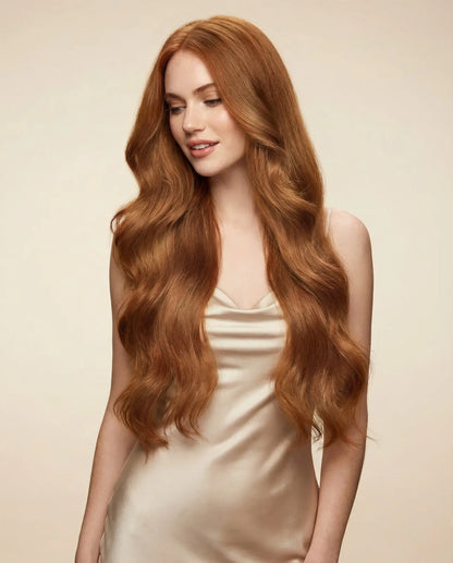 Natural Red (30) 20" 190g Seamless Clip-Ins