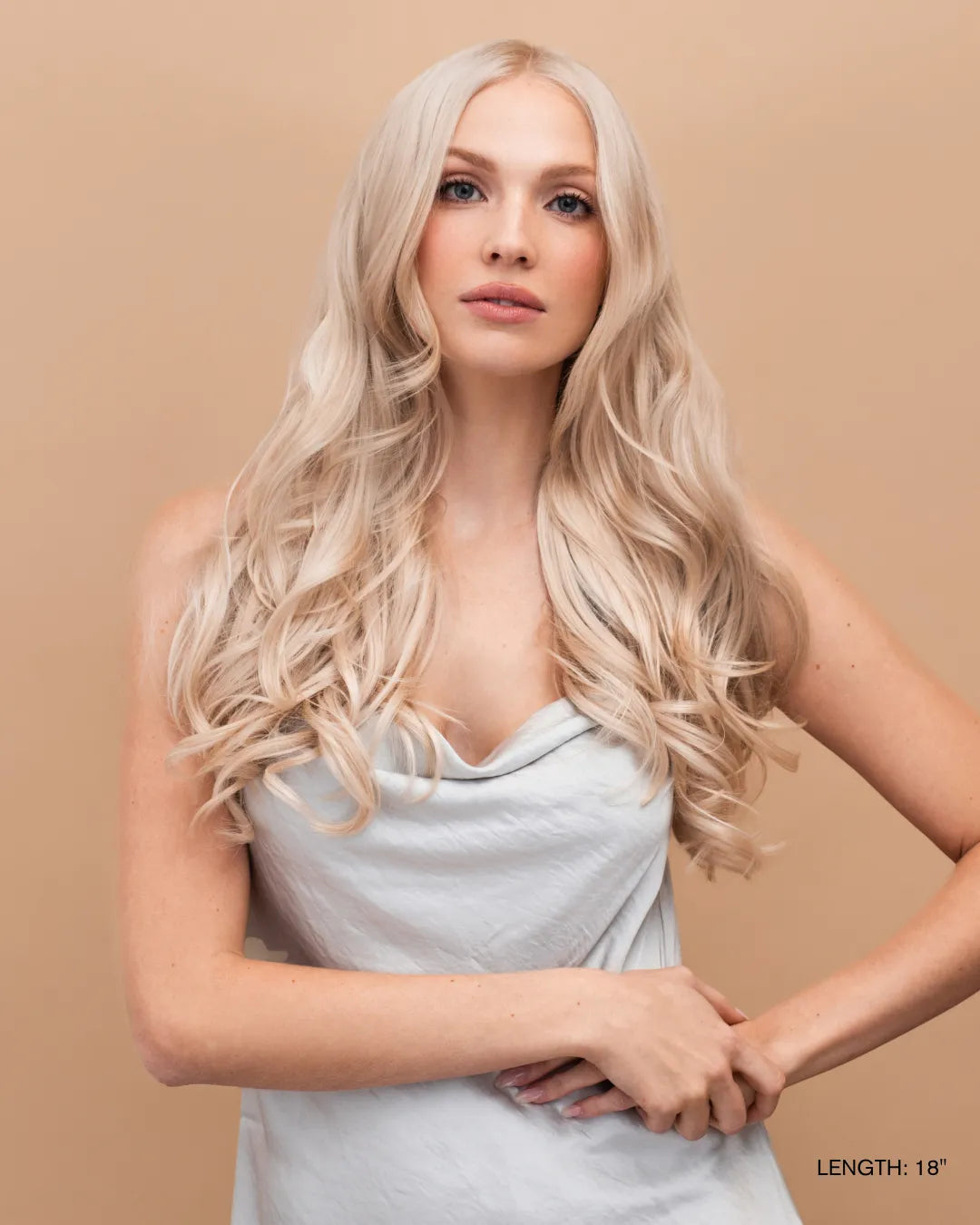 Ash Blonde (60) 24" 250g - Clip-Ins