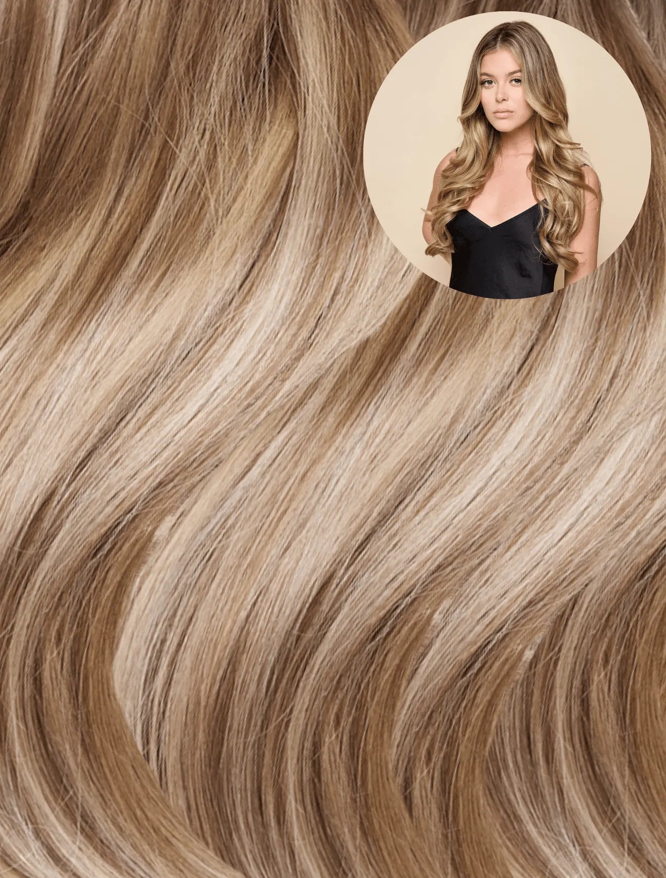 Beige Blonde Highlights (P10/613) 20" Keratin Tip