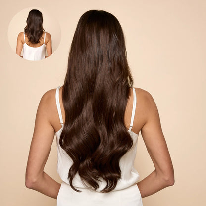 Medium Brown (2B) 22" 220g - Clip-Ins