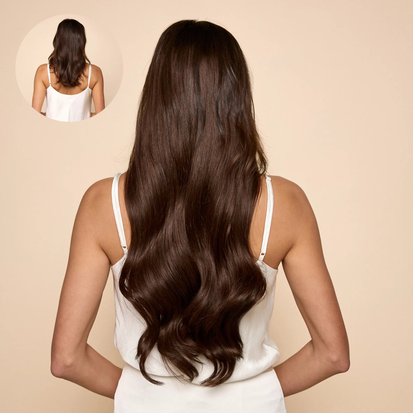 Medium Brown (2B) 20" 220g - Clip-Ins