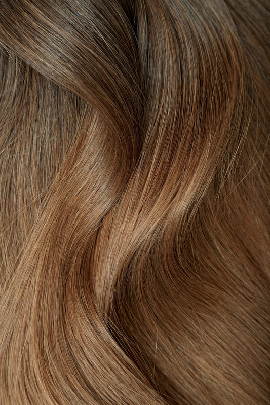 Ombre - Espresso (#1C) to Chestnut Brown (#6C) 20" Keratin Tip