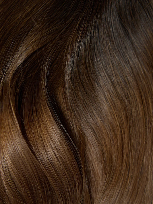 Ombre Espresso (#1C) to Chestnut Brown (#6C) Invisible Tape 20" (25g)